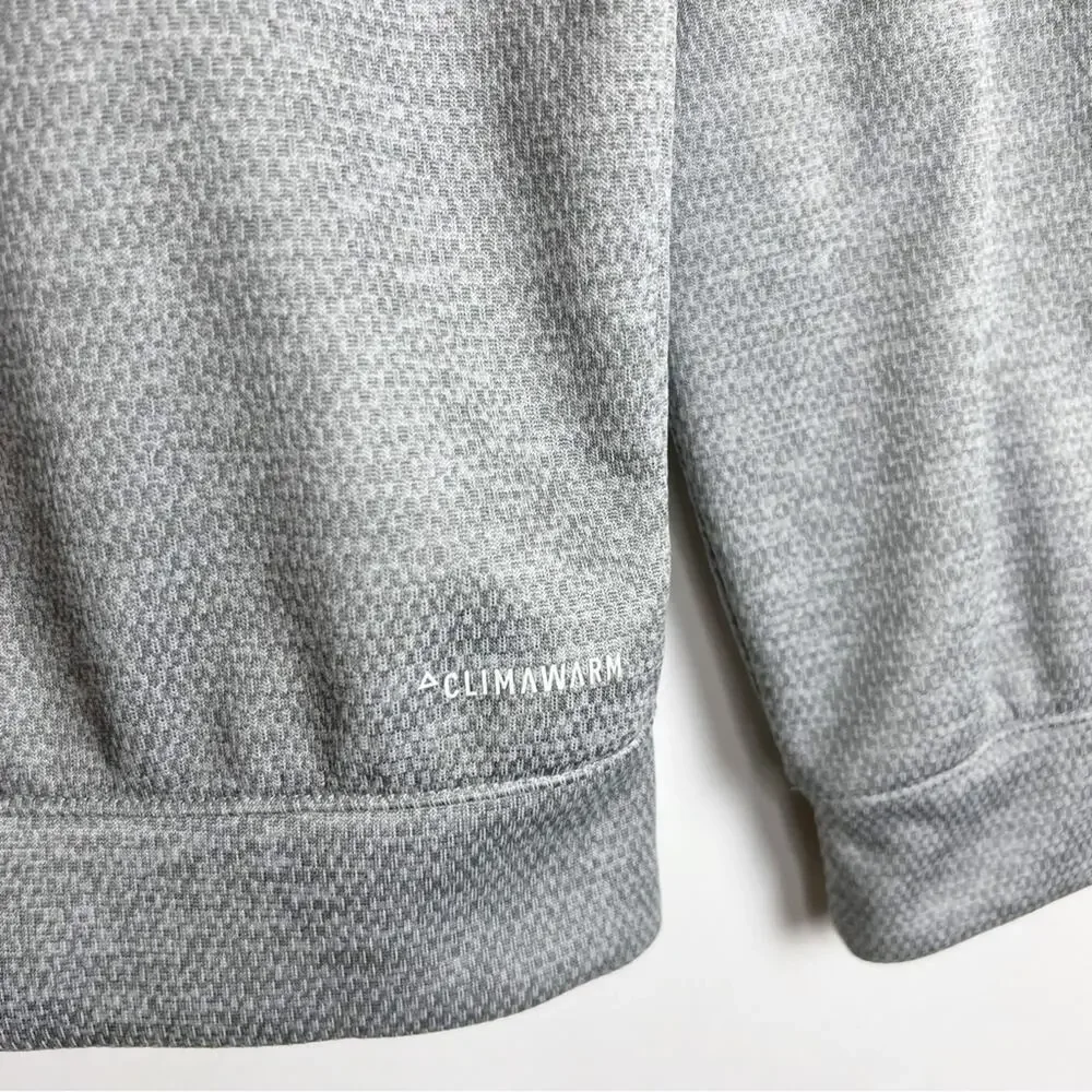 Adidas Men’s Climawarm Hoodie Sweatshirt Small Gray